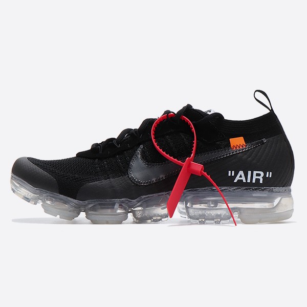 Nike A3831-002 Air VaporMax 2.0 Flyknit Men's and Women's Sneakers, All Black