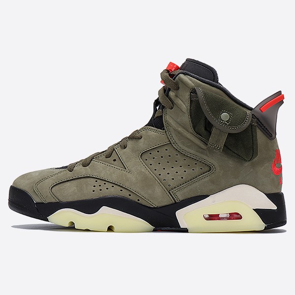 Nike x Travis Scott Air Jordan 6 Retro Olive CN1084-200 [Pack of 10]