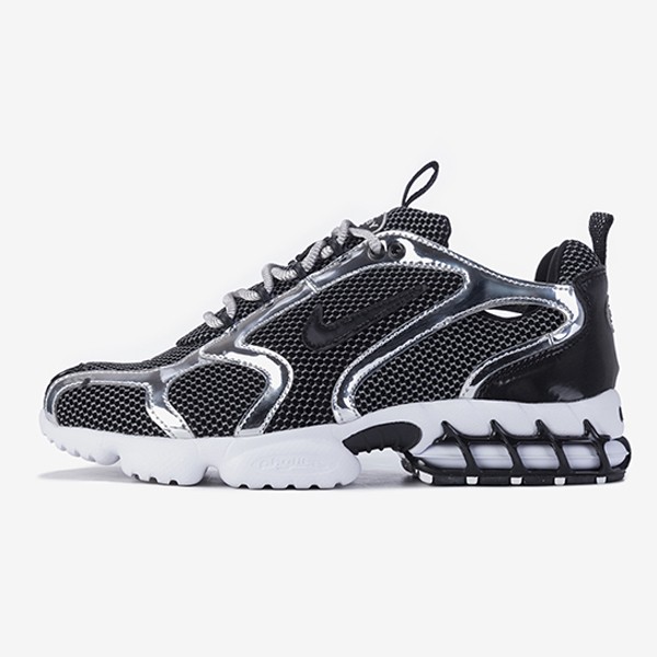 [H12 Edition] Nike x Stüssy Air Zoom Spiridon Cage II Platinum Black CU1854-001