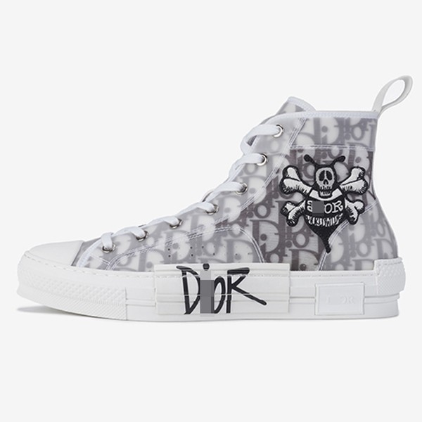 Dior x Stüssy Leon Canvas B23 High Sneakers