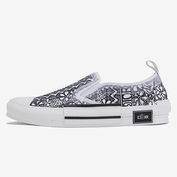 Dior x Stüssy Slip-On B23 Sneakers in Flower