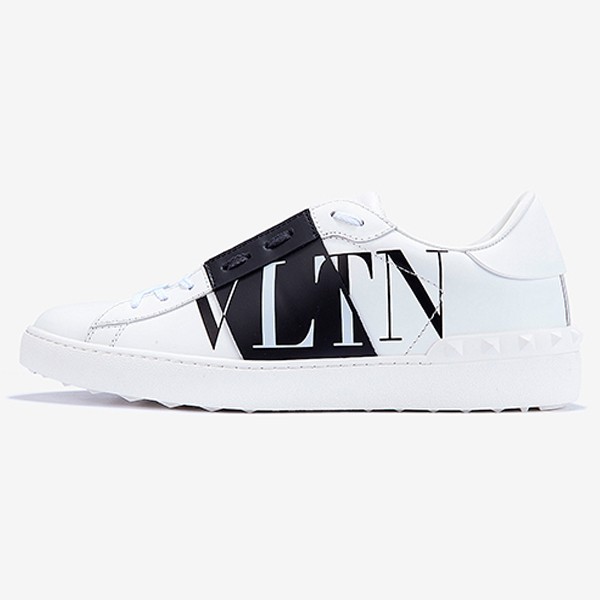 Valentino VLTN open sneakers in white and black