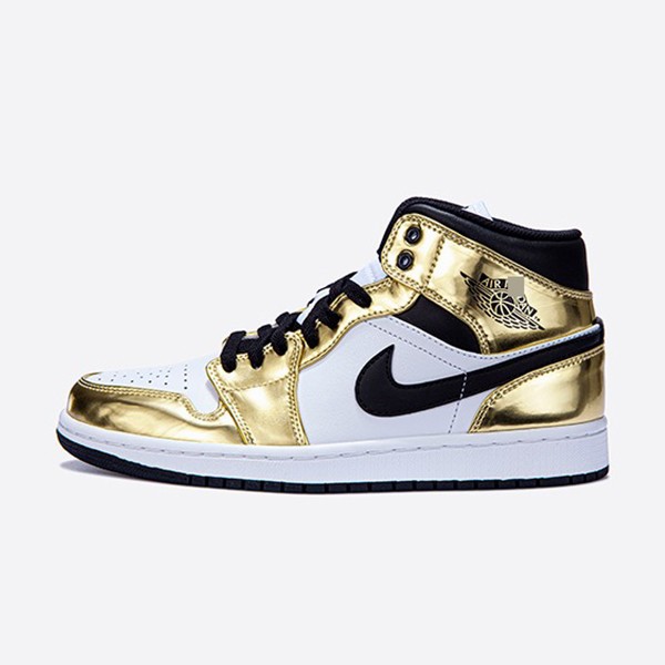 Nike Air Jordan 1 Mid Metallic Gold DC1419-700 Men's