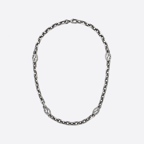 Gucci Interlocking G Silver Choker