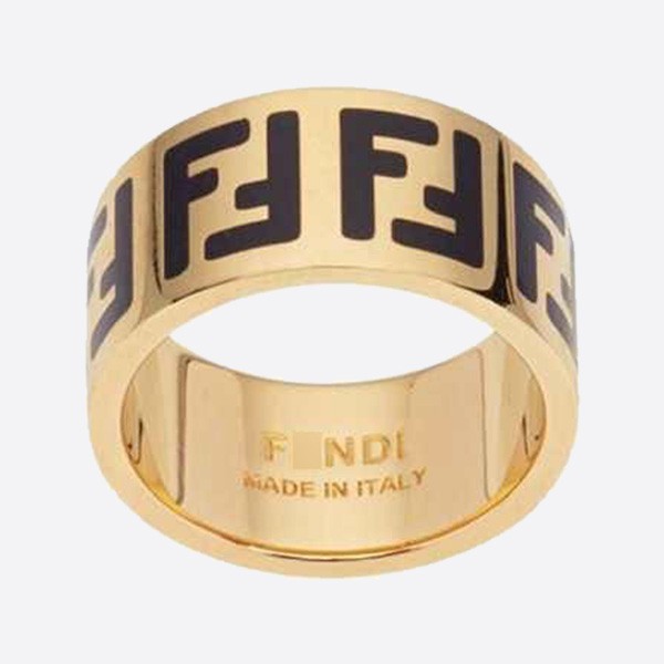 Fendi Monogram Pattern Ring