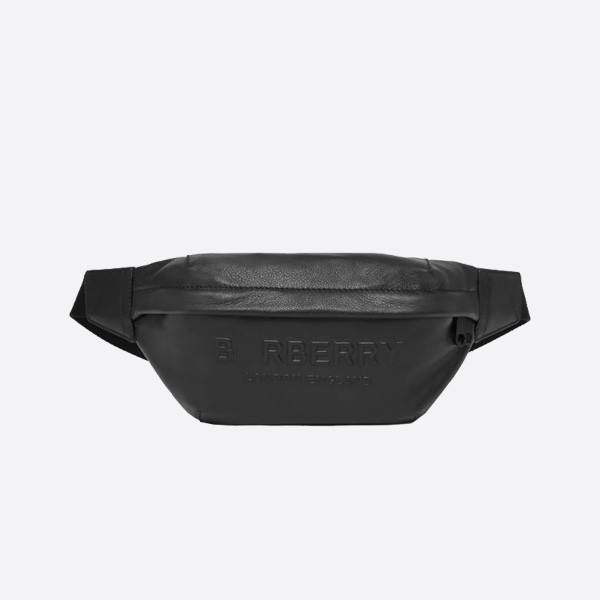 Burberry Logo Embossed Leather Sony Bum Bag 80389541