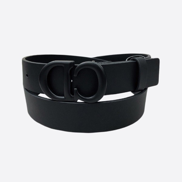 Dior Leather Belt Black (3.0cm)