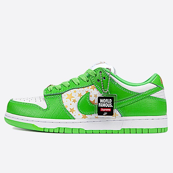 Nike x Supreme SB Dunk Rhodium Green DH3228-101 Unisex (H12)