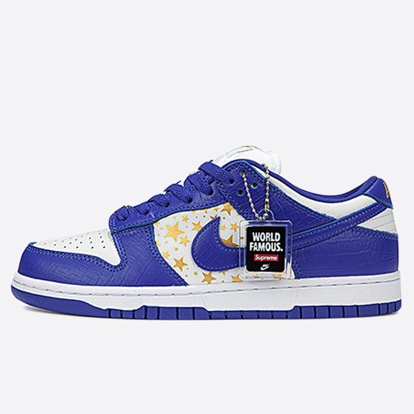 Nike x Supreme SB Dunk Low Hyper Blue DH3228-100 Unisex (H12)