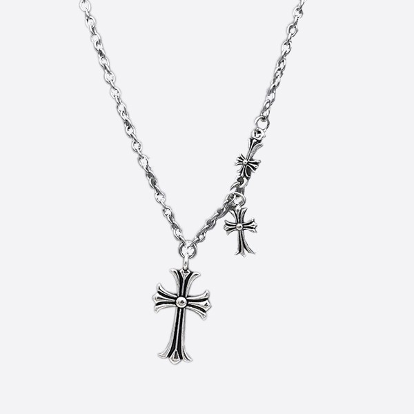 Chrome Hearts Triple Cross Necklace
