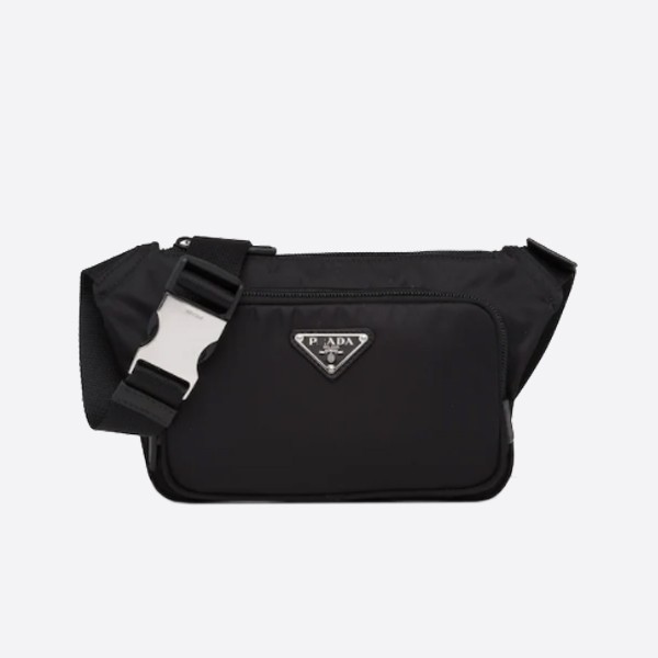 Pradari Nylon Saffiano Leather Shoulder Bag 2VH128_2DMG_F0002_V_OOO