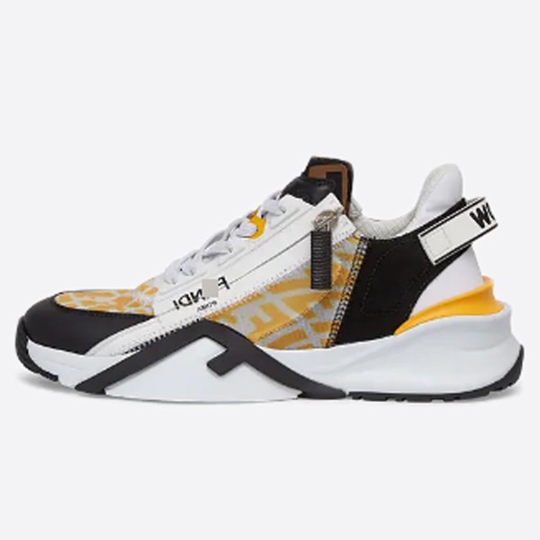 Fendi FLOW Yellow Nylon Low-Top Shoes 8E8035AF69F1EBW Women's