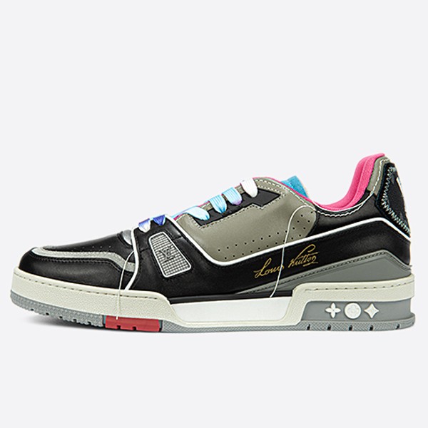 Louis Vuitton LV Trainer Sneakers Upcycling Pink/Blue Men's