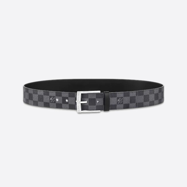 Louis Vuitton DOWNTOWN 40mm Belt in Gray and Silver (4.0cm) M0374V