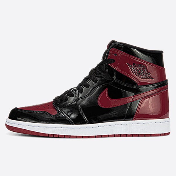 Nike Air Jordan 1 High OG Patent Bred 555088-063 Men's (H12)