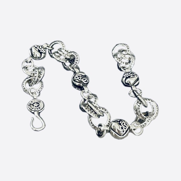 Chrome Hearts Cross Multi-Element Bracelet Silver