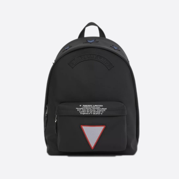 Burberry Badge-Appliqué Nylon Backpack 80420861