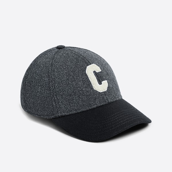 Celine C-Line Wool Baseball Cap Grey 2AUA5324D.09GB