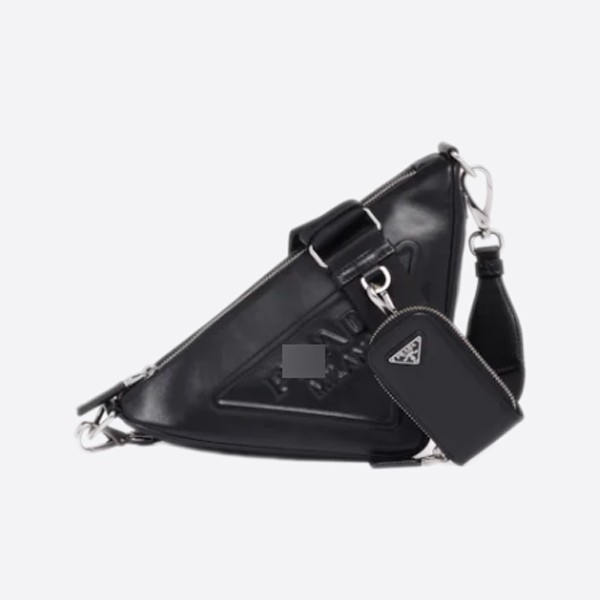 Prada Leather Triangle Shoulder Bag 1BH190_2BYA_F0002_V_BRO