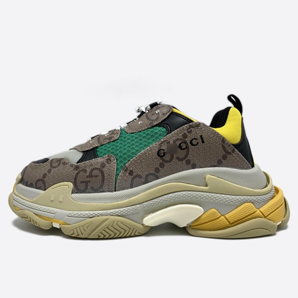 Gucci x Balenciaga Hacker Project Series Triple S Sneakers (ZH) 681067 UMO20 9766