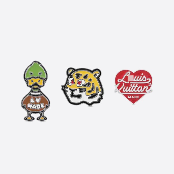 Louis Vuitton Pin Duck Tiger Set 3 MP3232