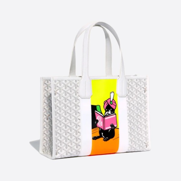 Goyard Billet Tote Bag MM White