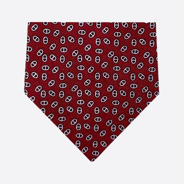 Hermes Anchor Chain Tie Red H030189T39