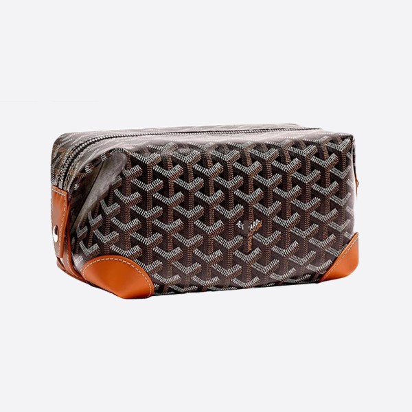 Goyard Boeing 25 Makeup Pouch - Black Tan