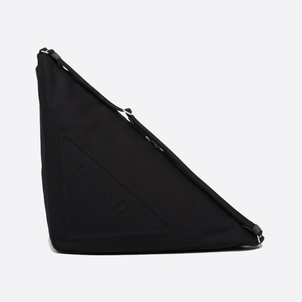 Prada Canvas Triangle Bag Color - Black 2VY007_010_F0215_V_OLO