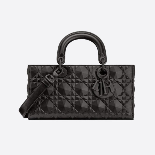 Dior LADY D-JOY Bag in Black Diamond Cannage Calfskin M0540SNEA_M900