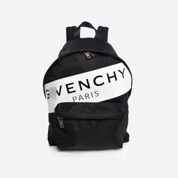 Givenchy Nylon Logo Urban Backpack Black White