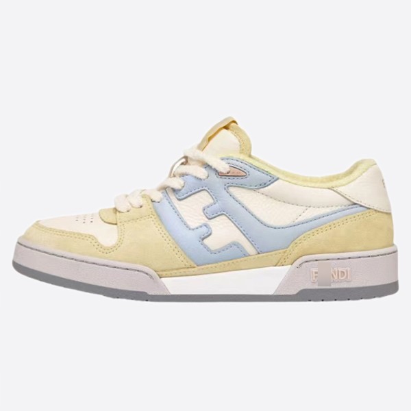 Fendi Match White Suede Low Tops 8E8252AI1NF1H1F