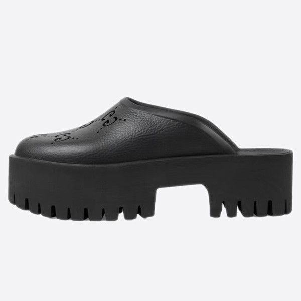 Gucci Platform Perforated G Sandals for Women 663577 JFB00 1000