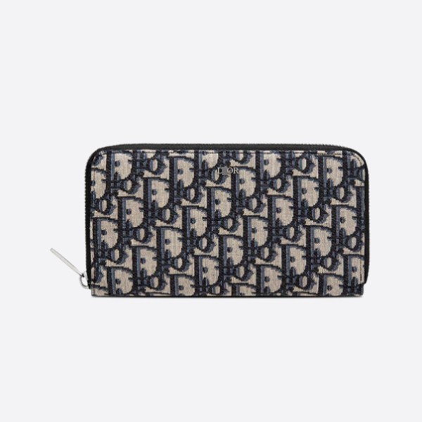 Dior Long Zip Wallet Dior Oblique Jacquard 2ESBC252YSE_H05E