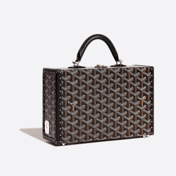 Goyard Grand Hotel Trunk Boston Bag, Color: Black