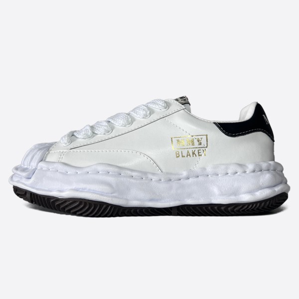 Maison Mihara Yasuhiro 22SS Mihara Yasuhiro BLAKEY Canvas Low-Top Ladder in White (G5)
