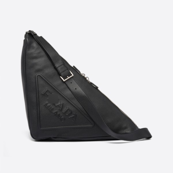 Prada Leather Triangle Bag, Color: Black, 2VY007_2BBE_F0002_V_DLO