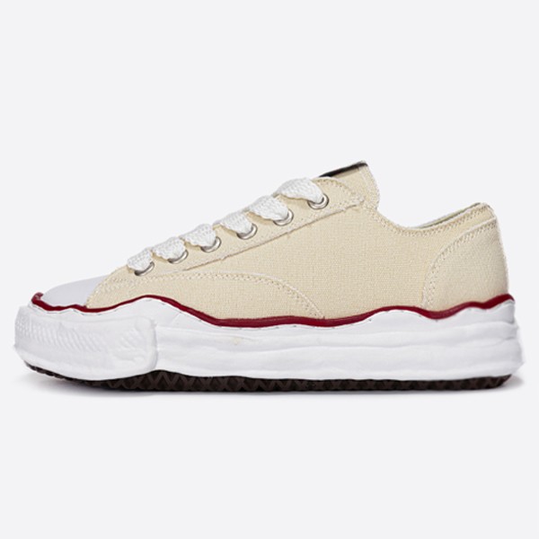 Maison Miharayasuhiro Peterson Low-Cut Sneakers, Natural Beige, A04FW729