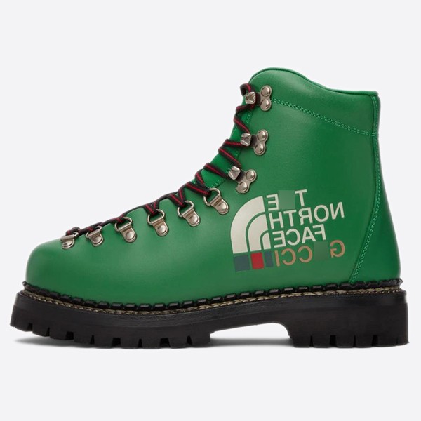 The North Face x Gucci Ankle Boots Green 679914 18A40 7570