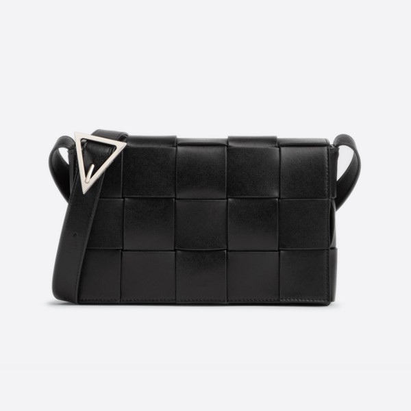 Bottega Veneta Cassette Bag, Black/Palachete, 708768V29E01091