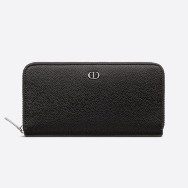 Dior Long Zip Wallet CD ICON Grained Calfskin 2ESBC252CDI_H00N