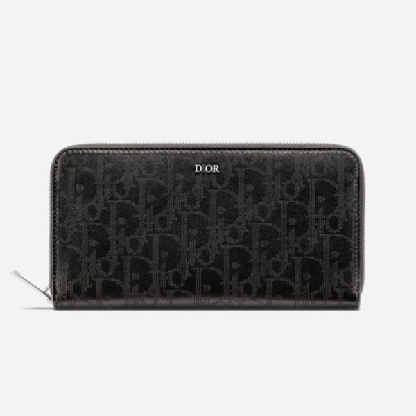 Dior Long Zip Wallet Oblique Galaxy Leather 2ESBC252VPD_H03E