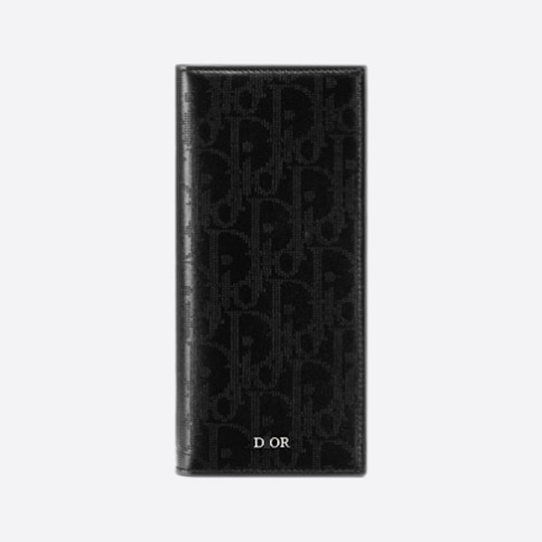 Dior Vertical Long Wallet Oblique Galaxy Calfskin 2ESBC002VPD_H03E