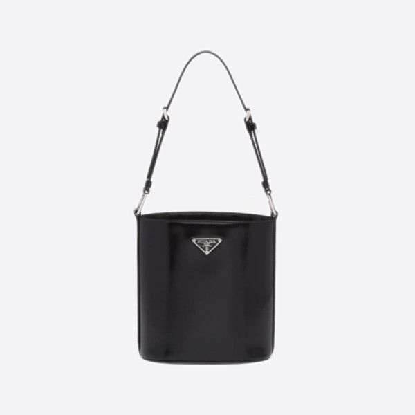 Prada Mini Brushed Bucket Bag 1BE059