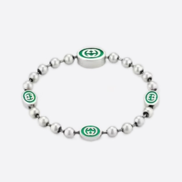 Gucci Interlocking G Ball Chain Bracelet 701609 J8410 8414