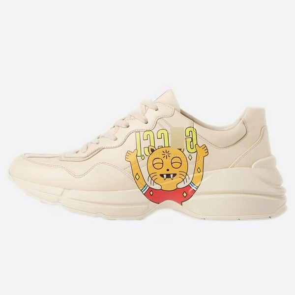 Gucci Lightning Cat Print Sneakers 699293 DRW00 9522