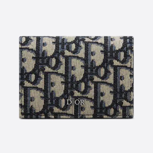 Dior Business Card Case Oblique Jacquard 2ESCH136YSE_H05E