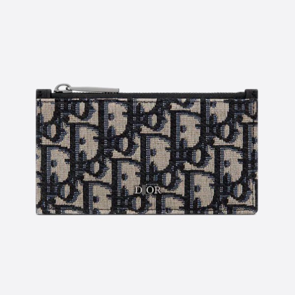 Dior Zip Card Holder Oblique Jacquard 2ESBC250YSE_H05E