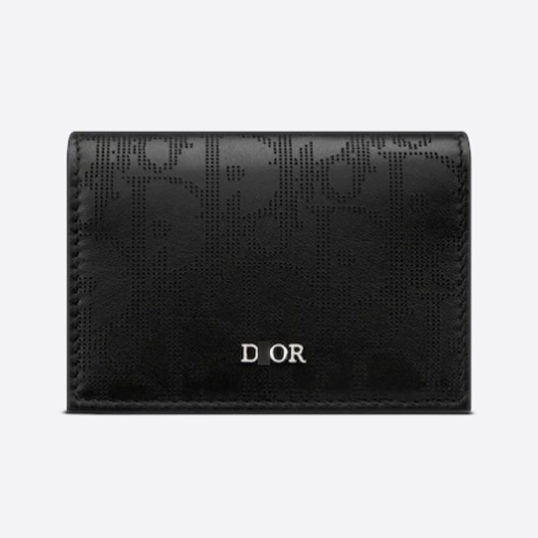 Dior Business Card Case, Oblique Galaxy Leather, 2ESCH136VPD_H03E