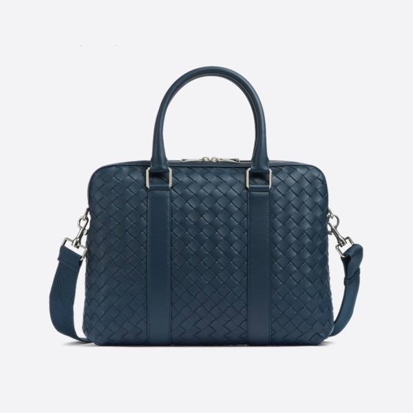 Bottega Veneta Classic Intrecciato Bag, Color: Deep Blue, 690702V0E523121